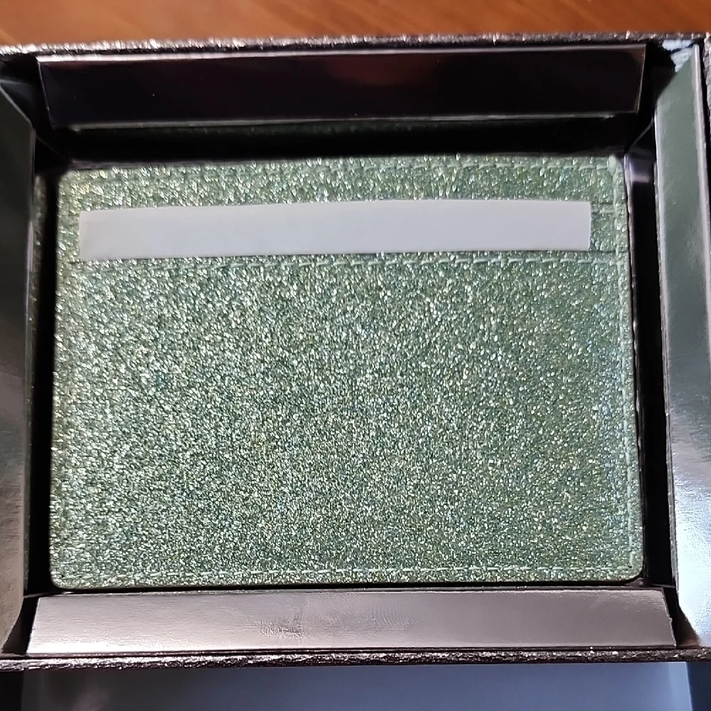Kate Spade Glittery Green Seawater KENZIE Cardholder - Picture 3 of 7